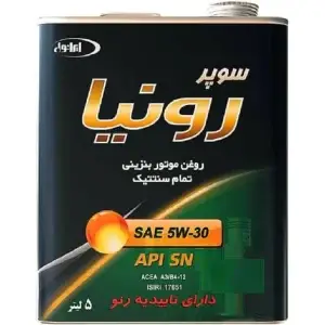 ایرانول سوپر رونیا 5W30 – API SN