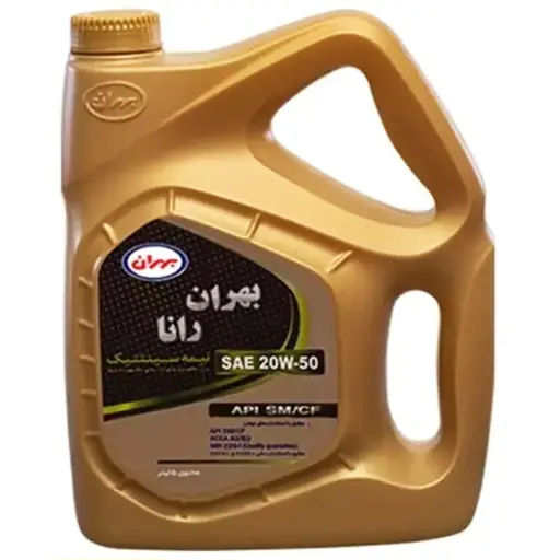 روغن موتور بهران رانا SM 20W50 نیمه سینتتیک چهار لیتری