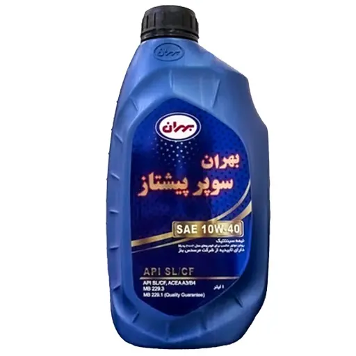 روغن موتور بهران سوپر پیشتاز 10W40 SL/CF نیمه سنتتیک یک لیتری