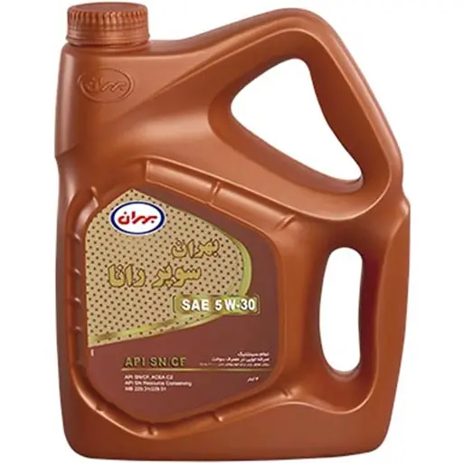 روغن موتور بهران مدل سوپر رانا 5W30 SN تمام سینتتیک حجم چهار لیتری