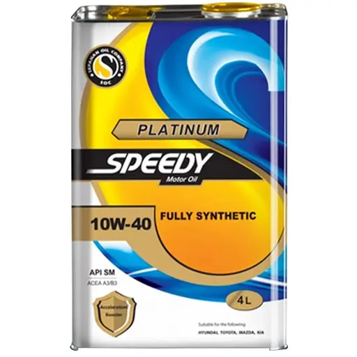 روغن موتور اسپیدی پلاتینیوم 10w40 sm چهار لیتری
