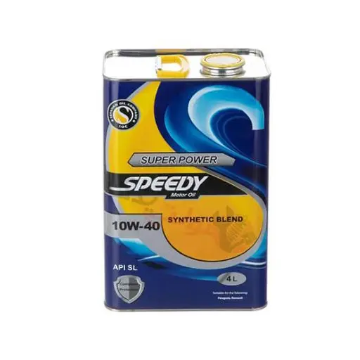 روغن موتور اسپیدی سوپر پاور 10w40 sl تمام سینتتیک چهار لیتری